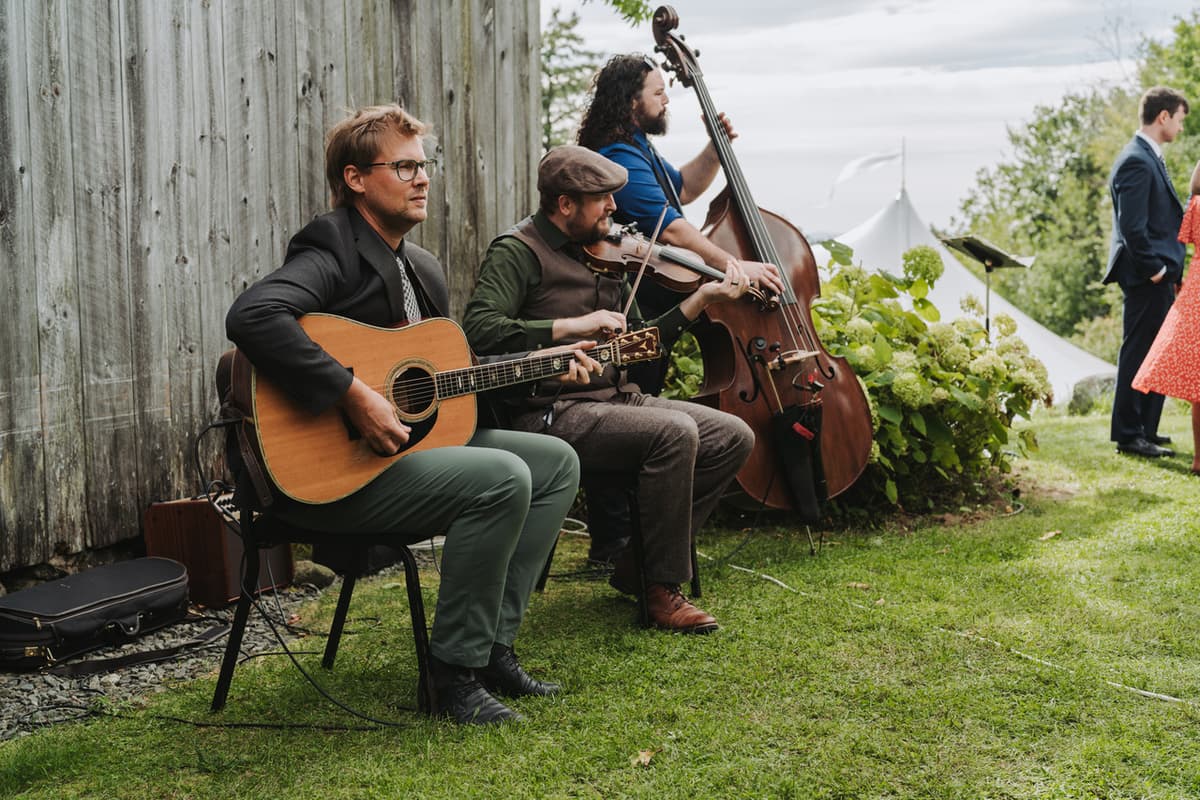 Jordan Tirrell Wysocki band playing at a NH Wedding Venue