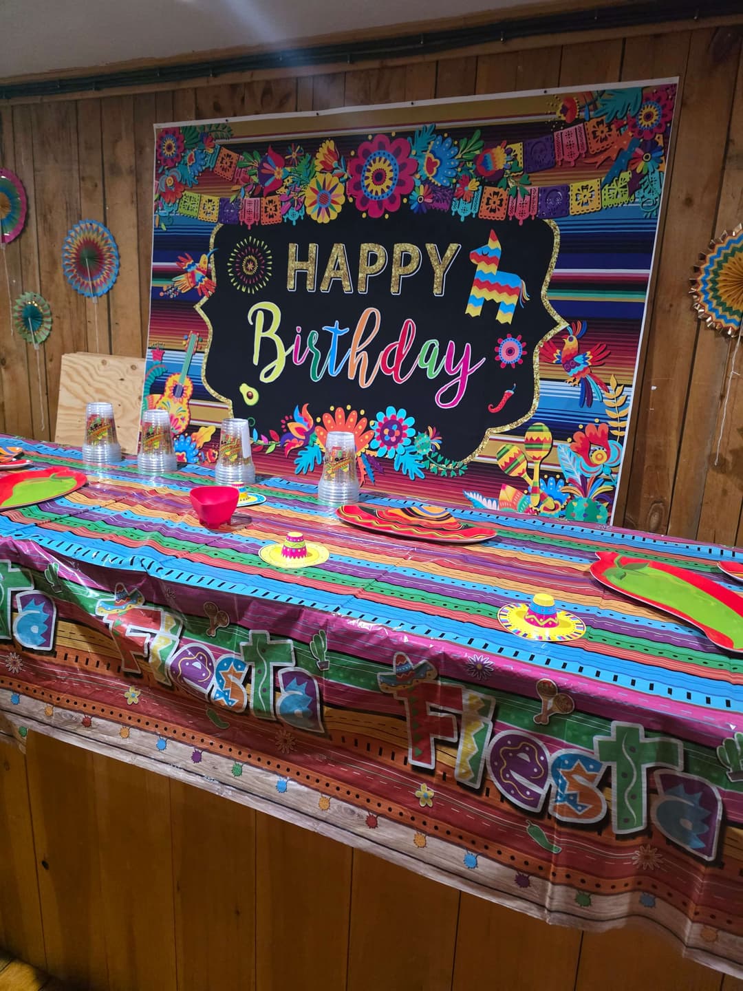 Fiesta Party set-up at The Inn at Oxbow Acres