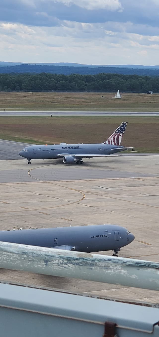KC135 planes at Pease Air Force Base in New Hampshire